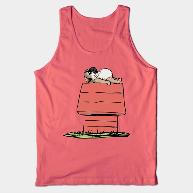 Pug House Tank Top by huebucket